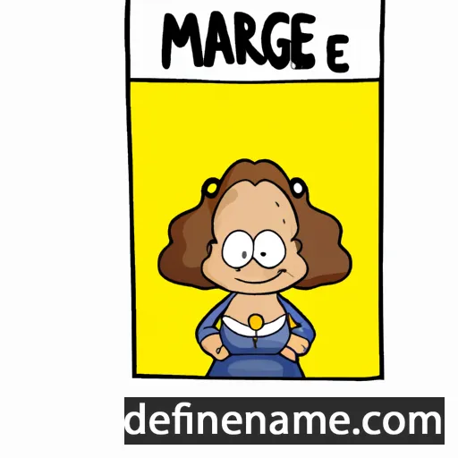 cartoon of the name Margét