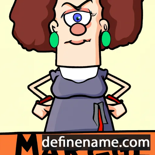 cartoon of the name Marget