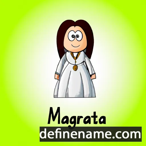 cartoon of the name Marghanita