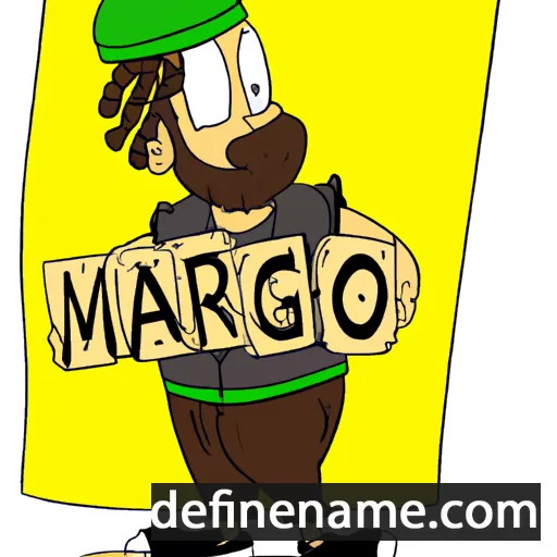 cartoon of the name Margod