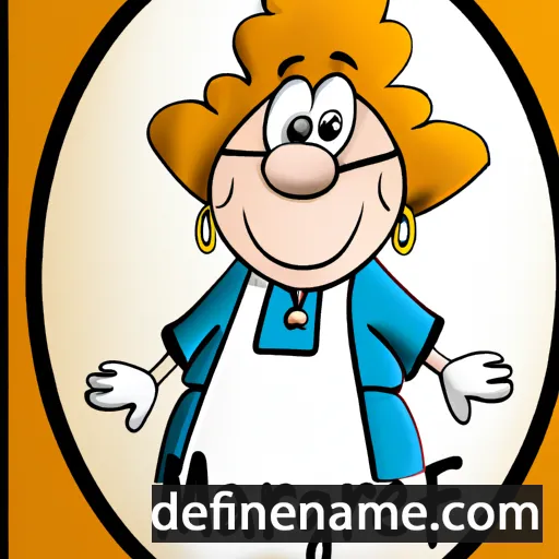 cartoon of the name Margréit