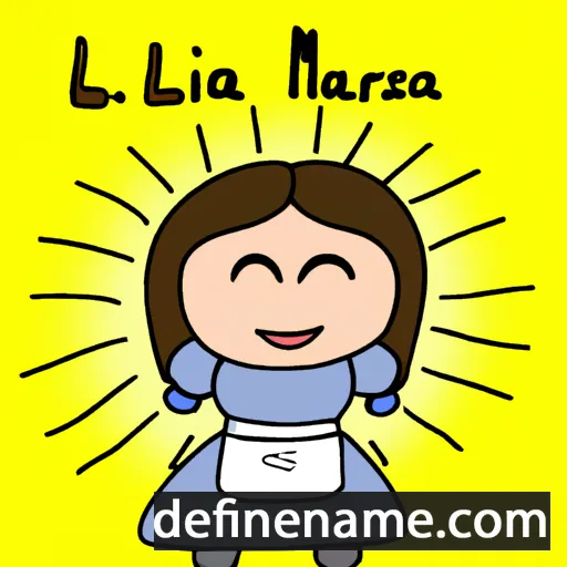 María de la Luz cartoon