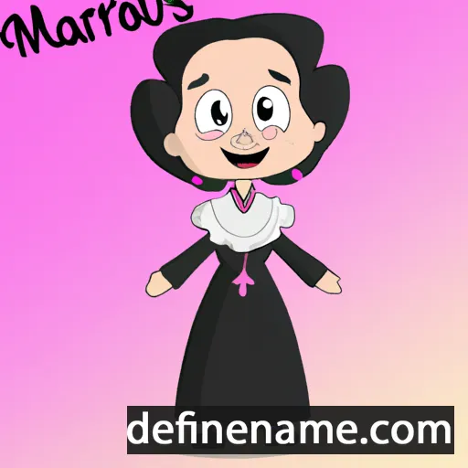 cartoon of the name María de los Dolores