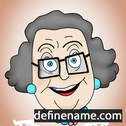 cartoon of the name Maria das Neves