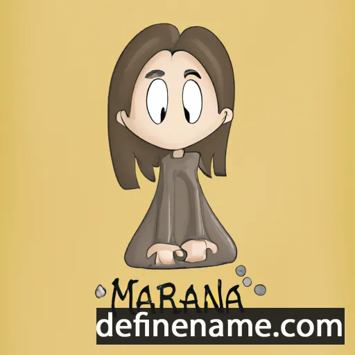 cartoon of the name Mariaanna