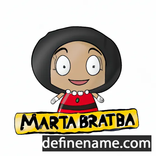 cartoon of the name Mariabatista