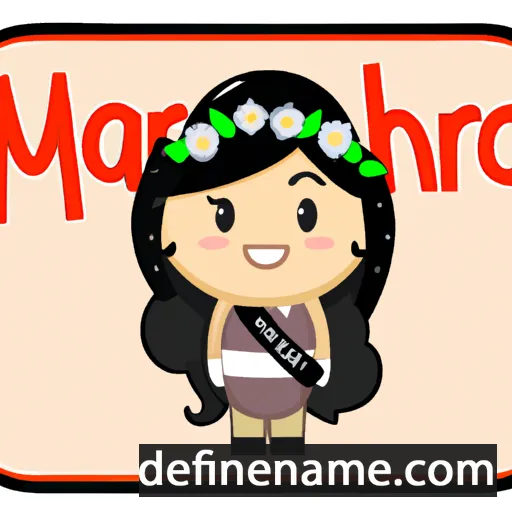 cartoon of the name Mariachiara