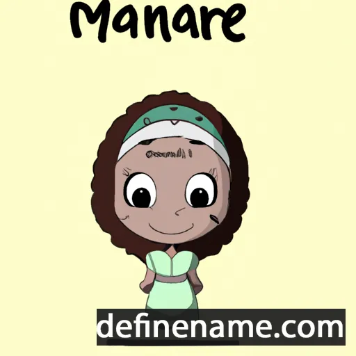 cartoon of the name Mariame