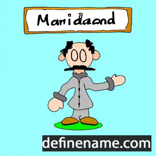 cartoon of the name Marianeddu