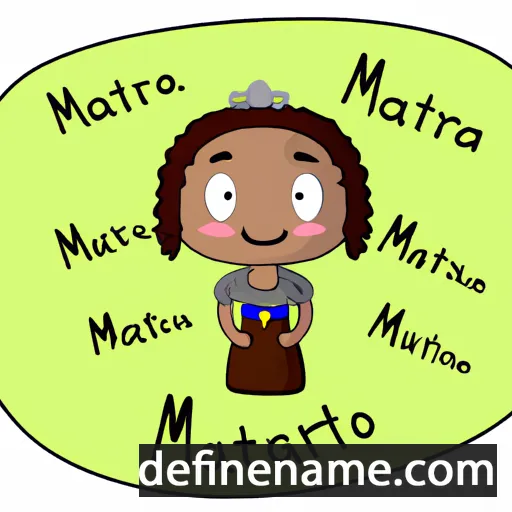 cartoon of the name Mariatu