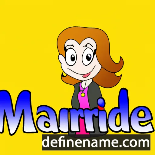 cartoon of the name Maridee