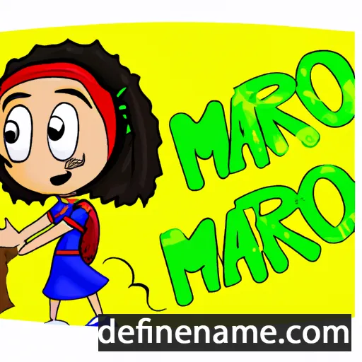 cartoon of the name Marijô