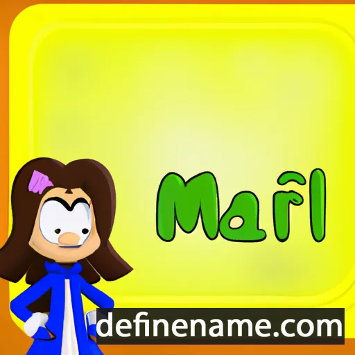 cartoon of the name Marili