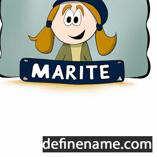 cartoon of the name Marité