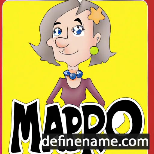 cartoon of the name Marjo