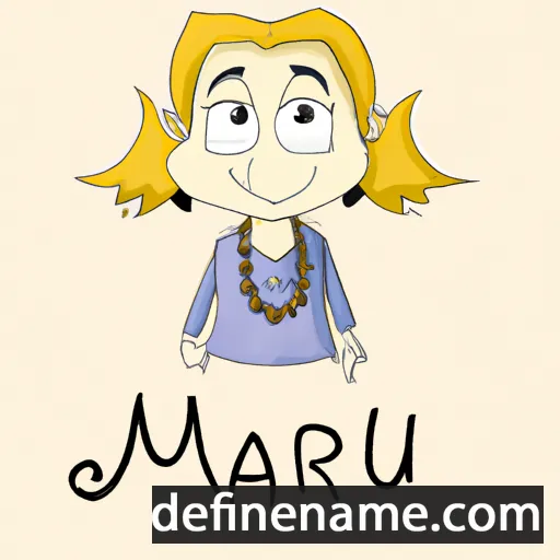 cartoon of the name Marju