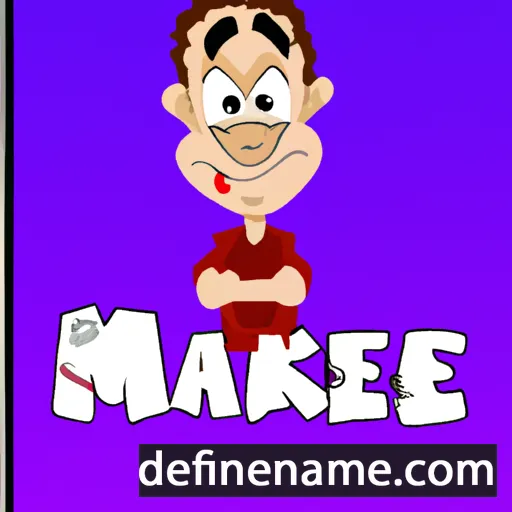 cartoon of the name Markeyce