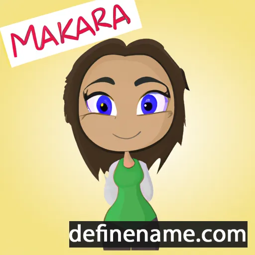 cartoon of the name Markia