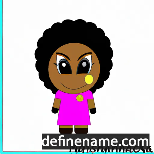 cartoon of the name Markisha