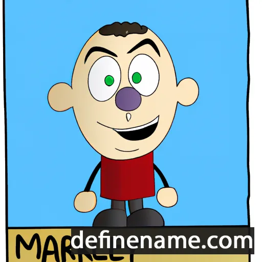 cartoon of the name Markley