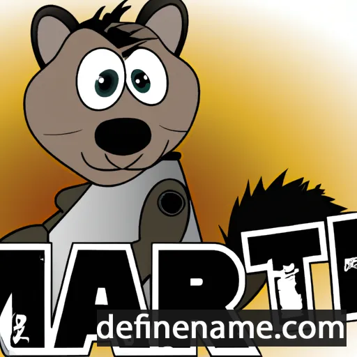 cartoon of the name Märten