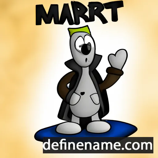 cartoon of the name Mårtén