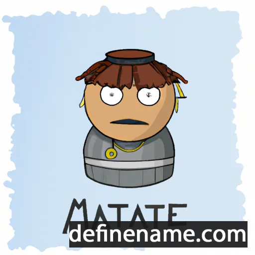 cartoon of the name Mātene