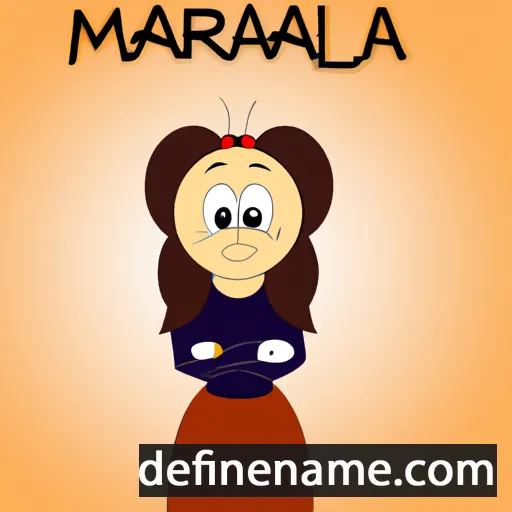 cartoon of the name Marlana