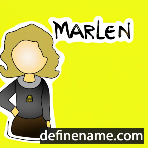 cartoon of the name Marlén