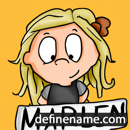 cartoon of the name Marlien