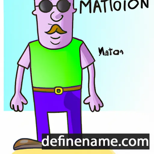 cartoon of the name Marlinton