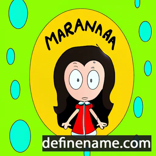 cartoon of the name Marnina