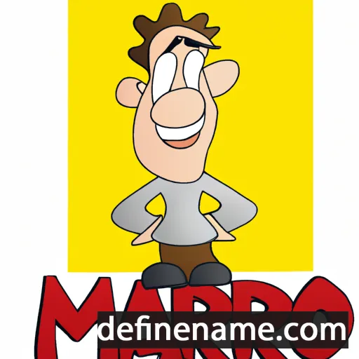 cartoon of the name Marno