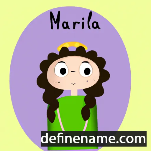 cartoon of the name Marólína