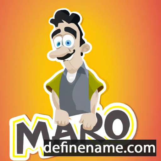 cartoon of the name Maro