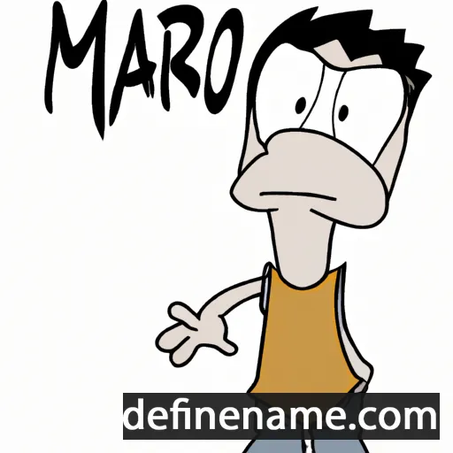 cartoon of the name Maro