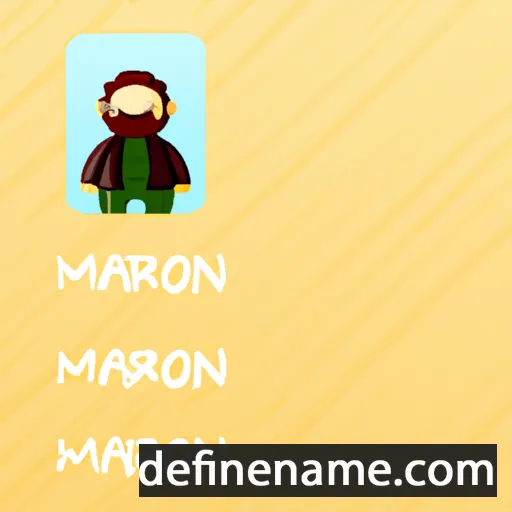 cartoon of the name Marom