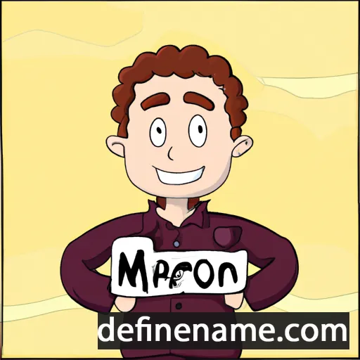 cartoon of the name Maron