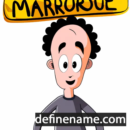 cartoon of the name Marouane