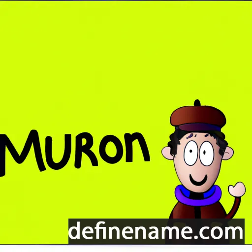 cartoon of the name Marouen