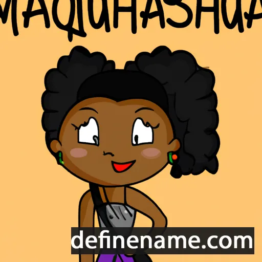 cartoon of the name Marquisha