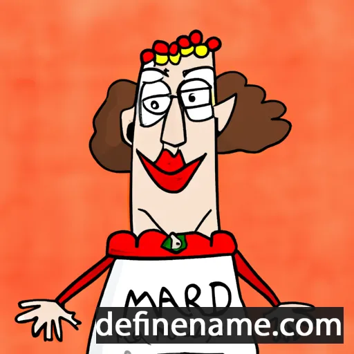 cartoon of the name Marred