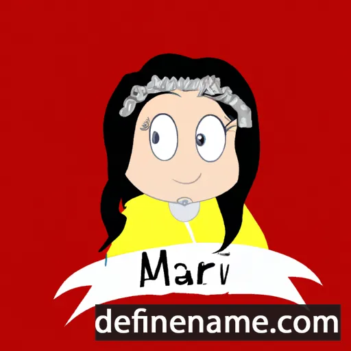 cartoon of the name Marri