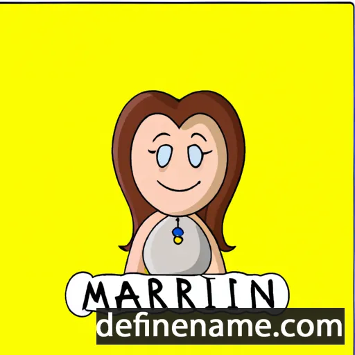 cartoon of the name Marriann