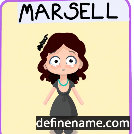 cartoon of the name Marsela