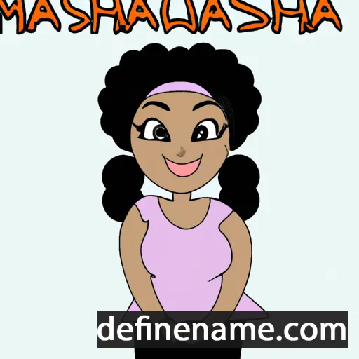 cartoon of the name Marshayla