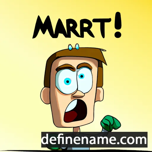 cartoon of the name Martèin