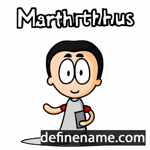 cartoon of the name Marthinus