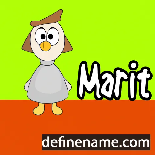 cartoon of the name Marti