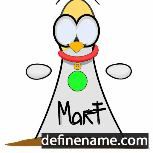 cartoon of the name Marti